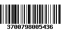 Código de Barras 3700798005436