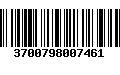 Código de Barras 3700798007461