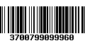 Código de Barras 3700799099960