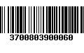 Código de Barras 3700803900060