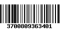 Código de Barras 3700809363401