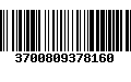 Código de Barras 3700809378160