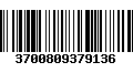 Código de Barras 3700809379136