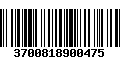 Código de Barras 3700818900475