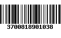 Código de Barras 3700818901038