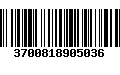 Código de Barras 3700818905036