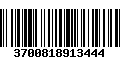 Código de Barras 3700818913444