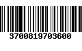 Código de Barras 3700819703600