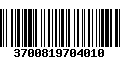 Código de Barras 3700819704010