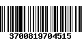 Código de Barras 3700819704515