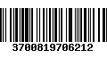 Código de Barras 3700819706212