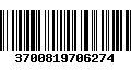 Código de Barras 3700819706274