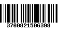 Código de Barras 3700821506398