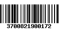 Código de Barras 3700821900172