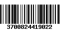 Código de Barras 3700824419022