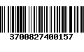 Código de Barras 3700827400157