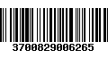 Código de Barras 3700829006265