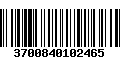 Código de Barras 3700840102465