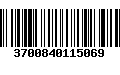 Código de Barras 3700840115069