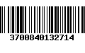 Código de Barras 3700840132714