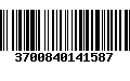 Código de Barras 3700840141587