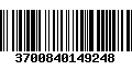 Código de Barras 3700840149248