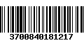 Código de Barras 3700840181217