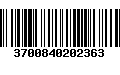 Código de Barras 3700840202363