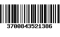 Código de Barras 3700843521386