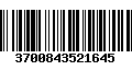 Código de Barras 3700843521645