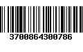 Código de Barras 3700864300786