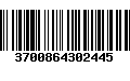 Código de Barras 3700864302445