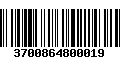 Código de Barras 3700864800019