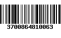 Código de Barras 3700864810063