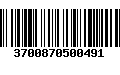 Código de Barras 3700870500491