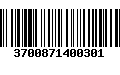 Código de Barras 3700871400301