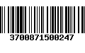 Código de Barras 3700871500247