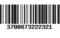 Código de Barras 3700873222321