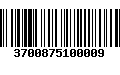 Código de Barras 3700875100009