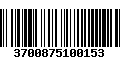 Código de Barras 3700875100153