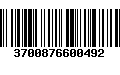 Código de Barras 3700876600492