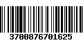 Código de Barras 3700876701625