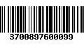 Código de Barras 3700897600099