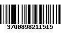 Código de Barras 3700898211515