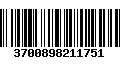 Código de Barras 3700898211751