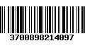 Código de Barras 3700898214097