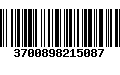 Código de Barras 3700898215087