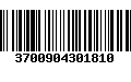 Código de Barras 3700904301810