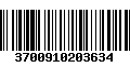 Código de Barras 3700910203634