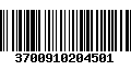 Código de Barras 3700910204501